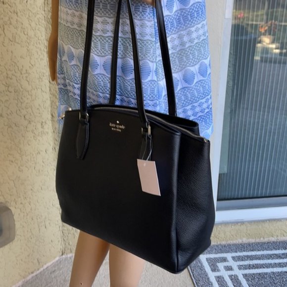 Kate Spade Monet Large Compartment Tote Black NWT - Picture 13 of 16